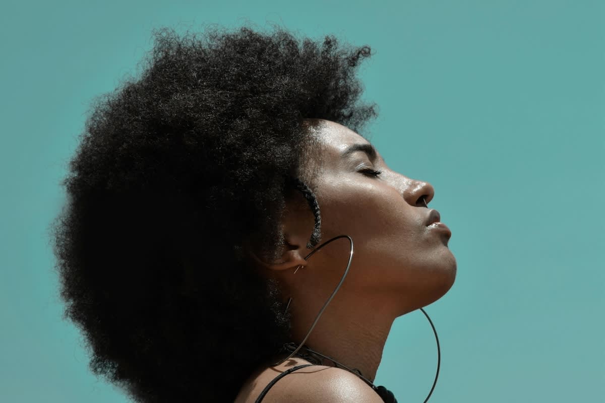 Woman meditating